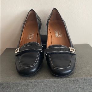 Ferragamo loafers with heel